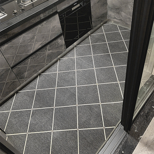 厨房地垫专用全铺防滑防油家用防水满铺可擦免洗子大面积中式地毯