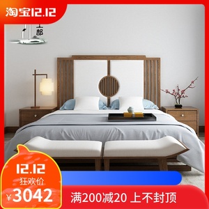 样板房双人床家具