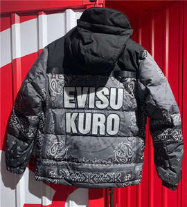 黄容代购 evisu福神2eagnm0nj770xx男士2020秋冬款印花羽绒服外套