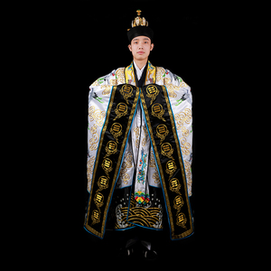 001人付款淘宝法衣厚款白色云鹤道袍法袍法服仙鹤道