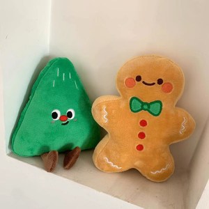 可爱ins圣诞节姜饼人玩偶圣诞树毛绒玩具小号公仔公司礼品送礼物