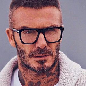 db贝克汉姆同款眼镜近视男女复古黑框板材大脸眼镜架包邮