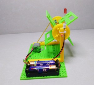 水力发电机模型 diy拼装组装玩具 益智小手工制作业科学实验材料