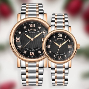 宾爵埃菲尔真钻珠宝情侣对表进口机芯天生一对防水机械手表送礼