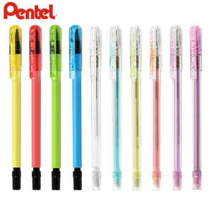 日本pentel派通a105笔帽式自动铅笔活动铅笔彩色透明笔杆0.5mm