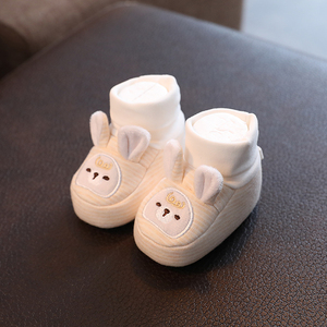 婴童袜鞋新生儿0-3-6个月男女宝宝12个月护脚套保暖夹棉春秋冬季