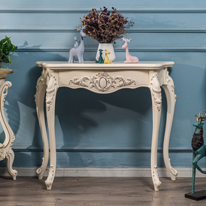 欧式玄关桌靠墙玄关柜半圆桌子简约门厅柜装饰台美式走廊边柜中式