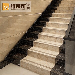 楼梯地板砖 台阶梯步防滑地砖一体梯级踏步大理石瓷砖1000 1200宽