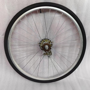 自行车轮通用铝合金24寸26寸*13/8 1.75前后轮单速车轮组轮毂总成