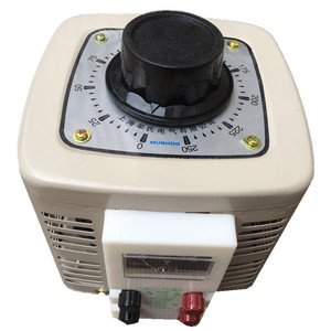 单相自耦接触式调压器2kw交流220v手动调压调速调温tdgc2-2kva