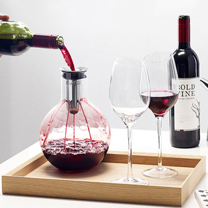 丹麦eva solo家用创意红酒醒酒器葡萄酒倒酒器玻璃分酒瓶带冰镇器