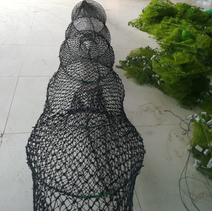 精品养殖螃蟹笼龙虾笼3号4号尾巴9股1.7网36股4.0虾塘用捕大留小