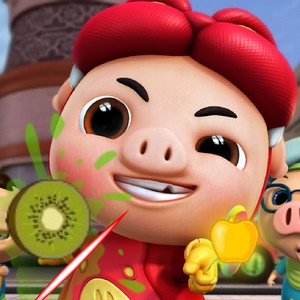 18装饰画壁纸贴画 儿童卡通动漫猪猪侠动画片人物大幅贴图海报