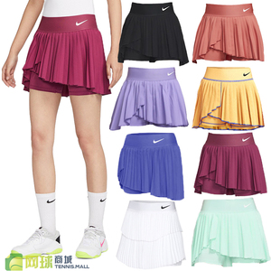 Nike耐克网球服女 24年澳网新款速干运动半身包臀百褶短裙DR6850