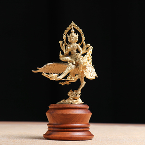 15年老店泰国佛牌骑凤凰四面佛龙婆马哈苏拉萨立尊黄铜限量带编号