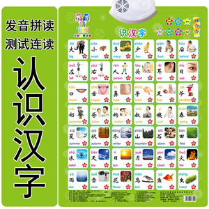 有声幼儿智慧小孩子实字贴图儿童图片0-3岁 有声挂图识字学说话