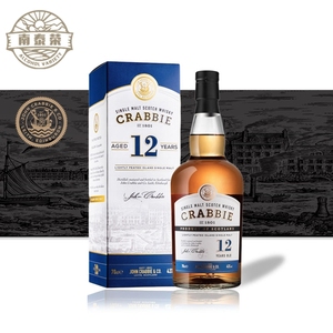 Crabbie's 克莱比威士忌 12年 苏格兰单一麦芽进口洋酒700ML盒装