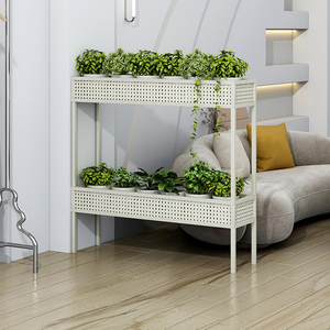 户外室内花箱长方形置物架庭院花坛花槽花盆围栏服装店办公室隔断