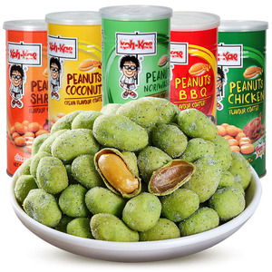 泰国进口大哥花生豆230g罐装烧烤鸡虾芥末味坚果炒货学生休闲零食