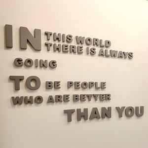 3d立体墙贴字母定制字体背景墙上logo制作服装店亚克力字墙面装饰