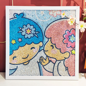 情人节钻石画diy手工礼物满钻闪钻全钻水钻卧室水晶画客厅十字绣