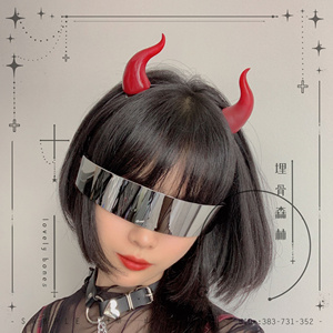 【埋骨森林】原创独家万圣节小恶魔角鬼角头饰发夹cos哥特暗黑