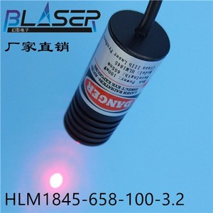 红色激光模组658nm30mw50mw80mw100mw150mw点状3-5 12V输入φ18mm