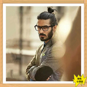 时尚艺术家画作家非主流型男假发前卫歌手网红主播个性丸子道士头