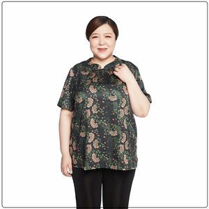 胖老太太超特大码中老年女装夏季短袖t恤200斤胖妈妈加肥加大夏装