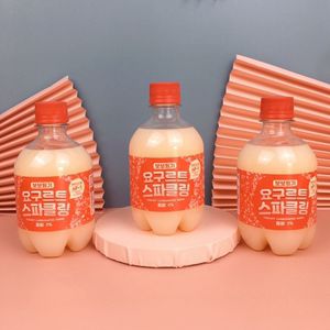 进口汽水啵啵元气乳酸菌碳酸饮料气泡水380毫升瓶装超市同款韩国