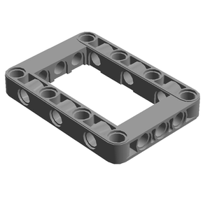 科技零件机械组散件 小颗粒积木兼容乐高ev3框架梁 方框圈孔梁5x7