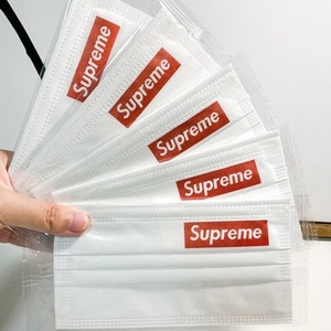 独立包装红色supreme印花时尚潮流网红抖音同款一次性无纺布口罩