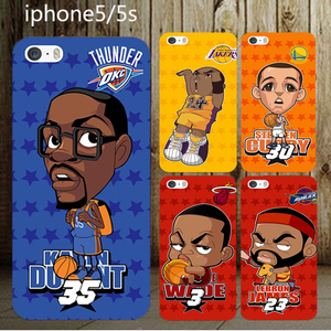 nba科比詹姆斯iphone se手机壳哈登苹果iphone5s卡通q版保护壳套