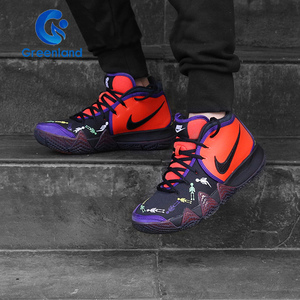nike kyrie 4 pe 欧文4亡灵节彩色骷髅限定男子