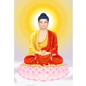 佛像结缘佛教庄严功德阿弥陀佛画像无量寿佛佛像画相纸塑封挂画图
