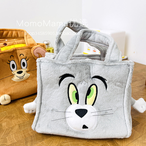 现货日本正品猫和老鼠TomJerry儿童卡通可爱手提零食便当收纳包袋