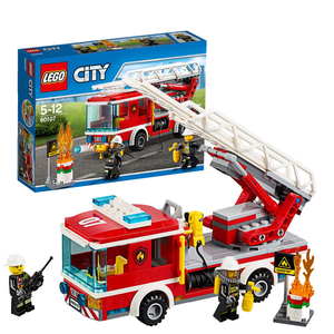 lego乐高益智拼插拼装积木男孩玩具city城市救援云梯消防车60107