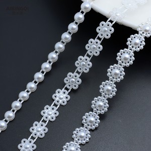 1.8米abs珍珠链子平底珍珠链条DIY饰品配件手工发饰材料发夹头饰
