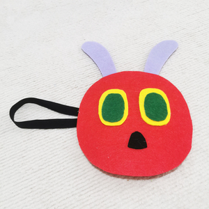 皮特猫 好饿的毛毛虫 教师面具头饰绘本故事表演趣味课堂道具