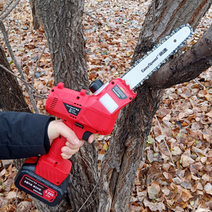 电动绿化修剪刀锂电池绿篱机园林茶树手持高枝修枝剪能充电式电锯0人