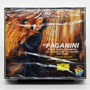 帕格尼尼小提琴协奏曲全集3CD阿卡度提琴CD天书4372102
