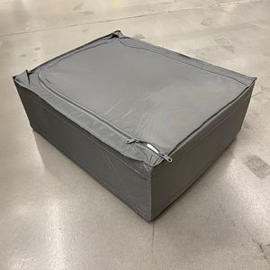 宜家思库布衣服储物袋防潮收纳盒44x55x19cm白黑IKEA正品国内代购