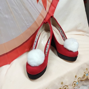 王者荣耀 幻舞玲珑 公孙离 原皮肤 cos 鞋子 假发 10.8cm 坡跟