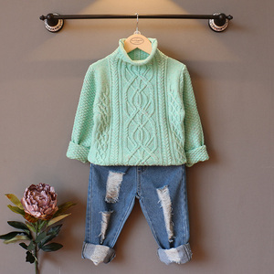 编织儿童毛衣新款女