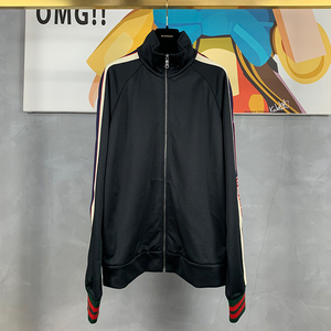 【deluxe】gucci古奇 22ss logo条纹 男夹克校服外套 474634x5t39