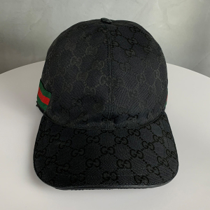 【deluxe】gucci古奇 22ss gg提花条纹织带 男士帆布棒球帽200035