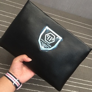 高端品牌qp男士手拿包大容量头层牛皮手包时尚休闲夹包信封包包邮