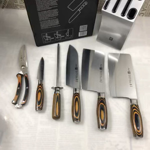 双立人刀具黄桃木