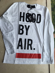 HBA hood by air logo长袖 t恤