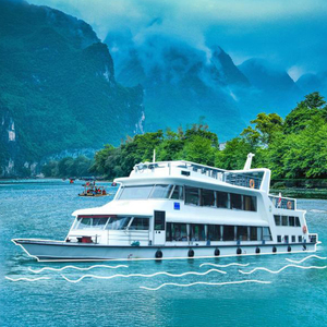 【豪华三/四星船】漓江四三/星游船桂林到阳朔游船银子岩旅游门票